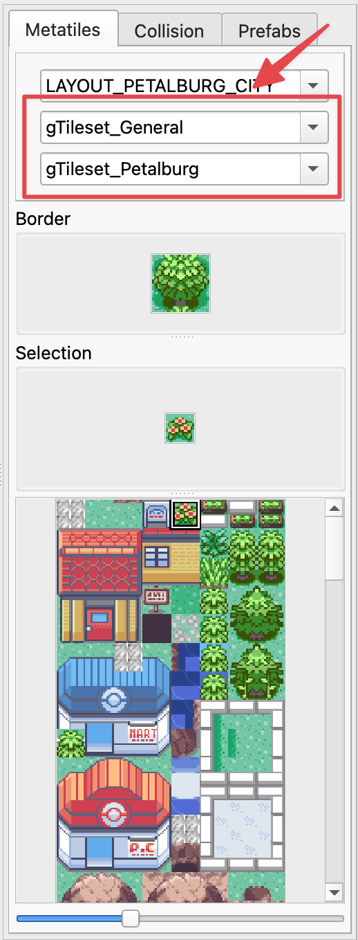 Tileset Dropdowns